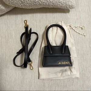 Jacquemus Le Chiquito in black leather